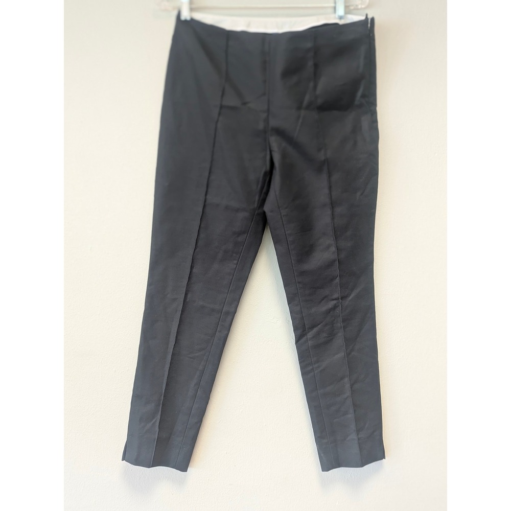 Brooks Brothers Natalie Fit Pants Women 8P Black Stretch Cotton NWT Petite